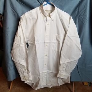 Madeleine Finn Mens White Dress Shirt! Size Small